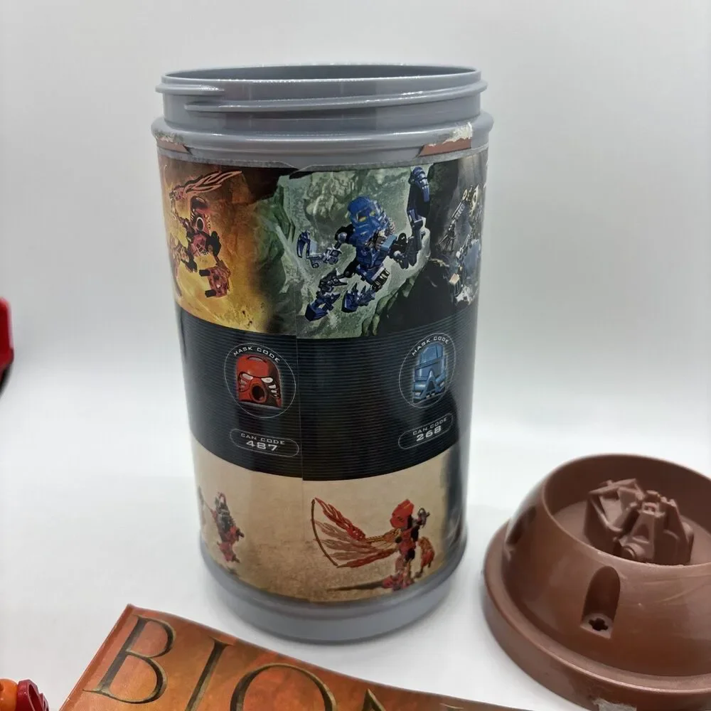LEGO Bionicle 8534 Tahu 100% Complete with Canister and Instructions Rare!